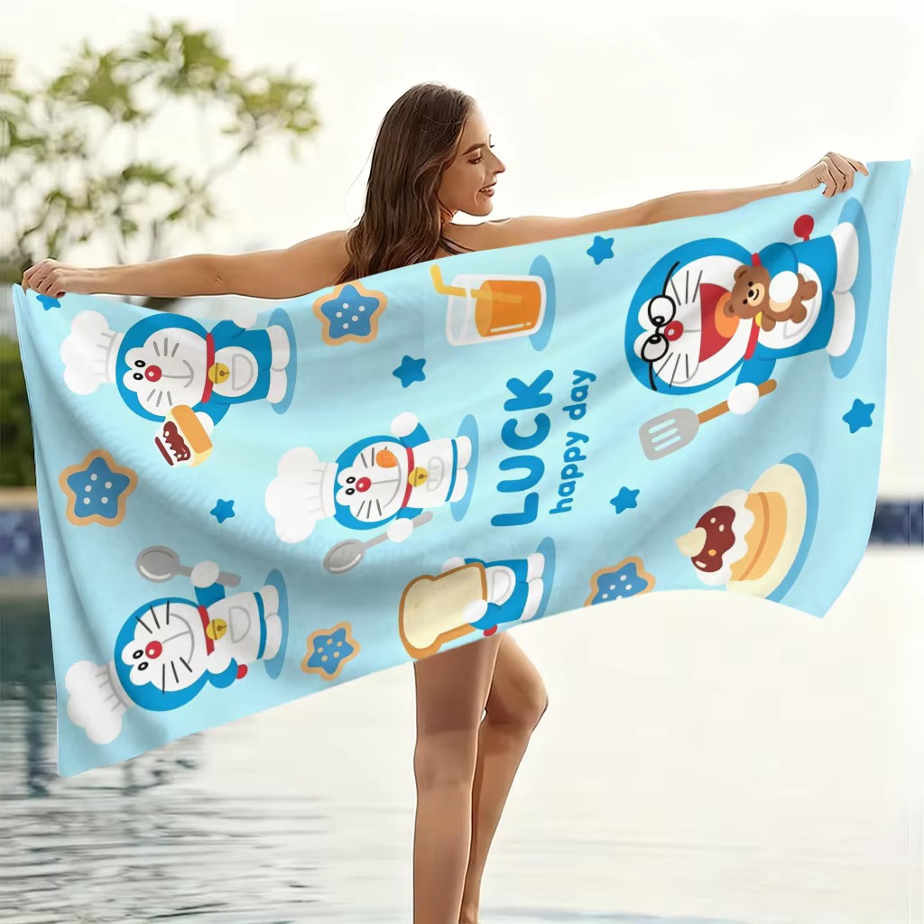 Handuk Pantai Doraemon Handuk  - Aquarium Zombie ulasan dan harga