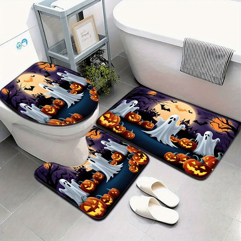 VIKAMA 3Pcs Set Keset Toilet H - Aquarium Zombie ulasan dan harga