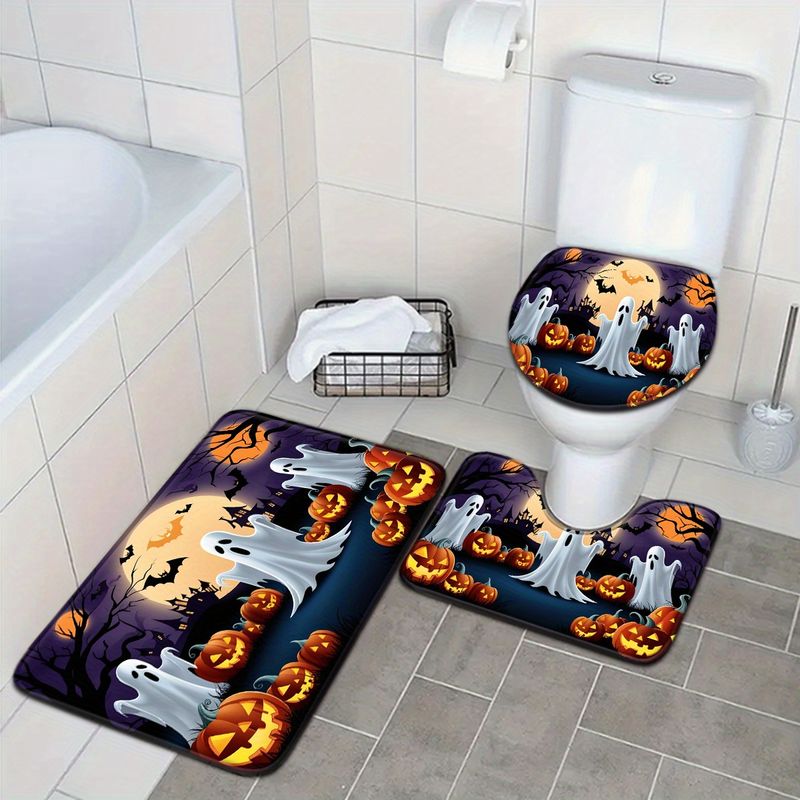 VIKAMA 3Pcs Set Keset Toilet H - Aquarium Zombie ulasan dan harga