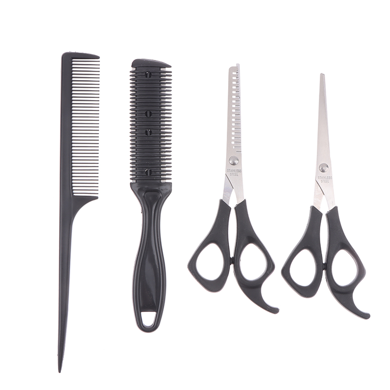 Baru 【4 Buah Gunting Rambut Gu - Trimming Scissor Set ulasan dan harga