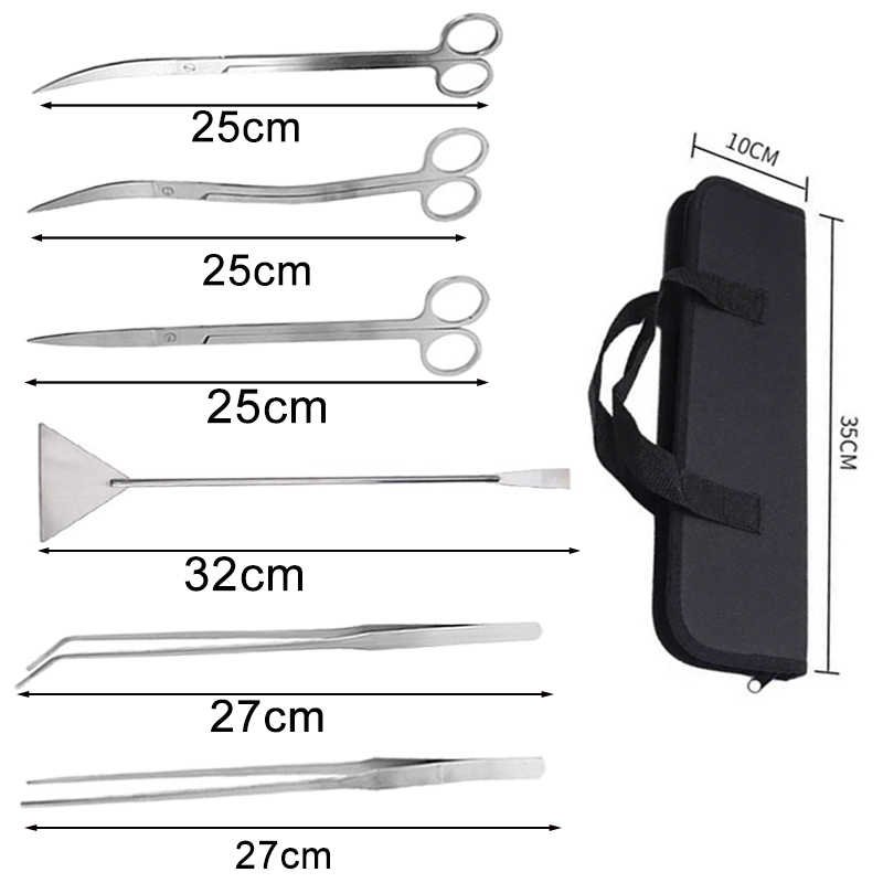 Set Alat Pembersih Akuarium Gu - Trimming Scissor Set ulasan dan harga
